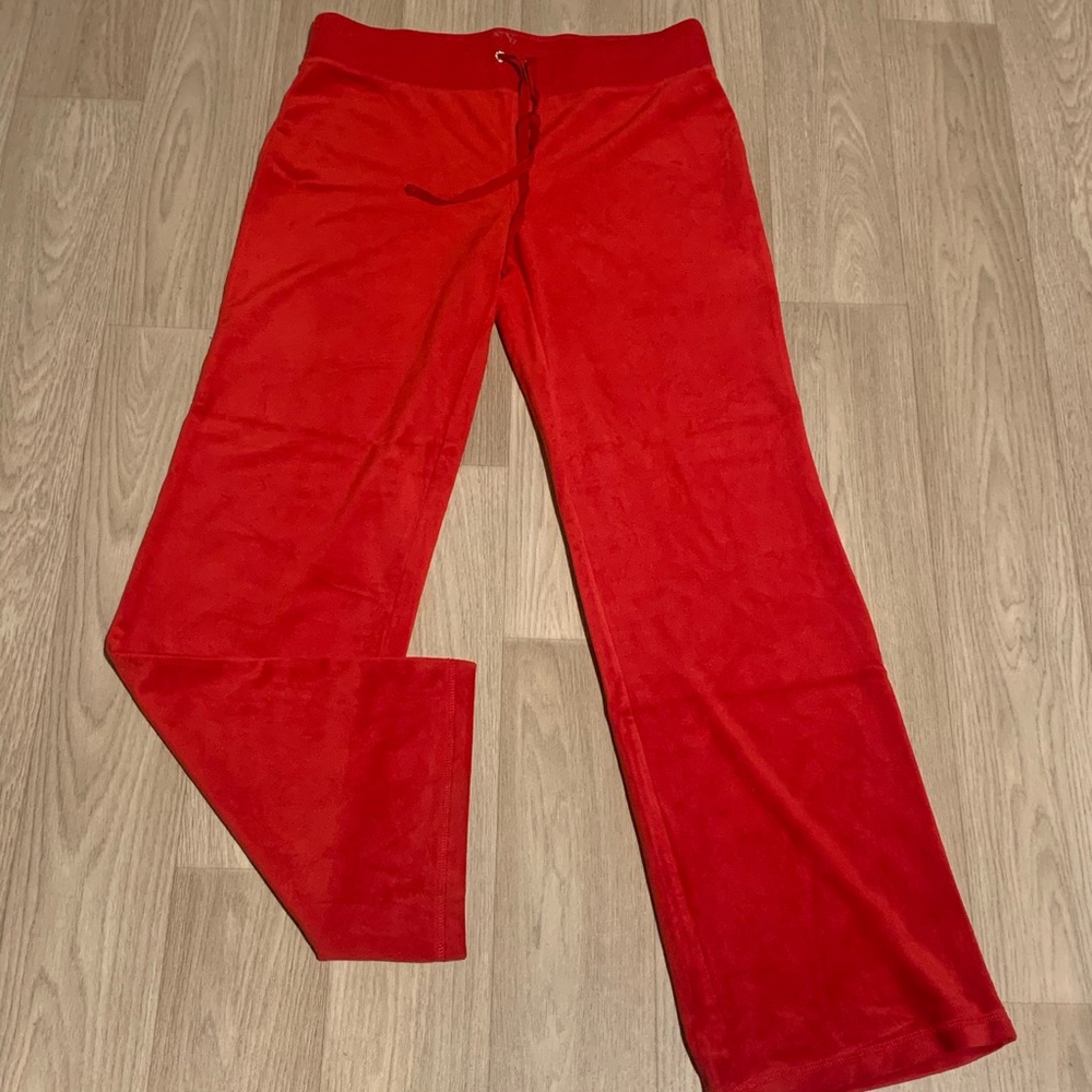 New York & Company Red Track Pants Joggers